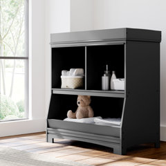 Black changing clearance table with drawers